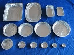Okrągłe / kwadratowe aluminiowe pojemniki na lunch Supermarket Aluminiowy pojemnik na żywność