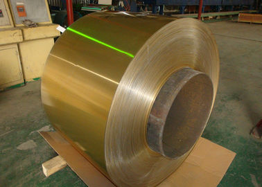 Klimatyzator Hydrofilowa powlekana rolka aluminiowej cewki 0,06-0,2 mm Złota 1100, 3003, 3102, 8011